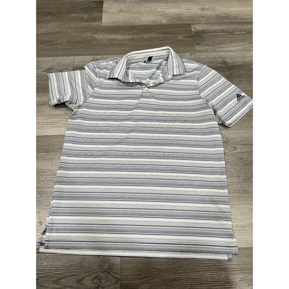 ADIDAS Lot of 2 Golf Polos Climalite Men's Short Sleeve Shirt Blue/Green Size M - Picture 4 of 7